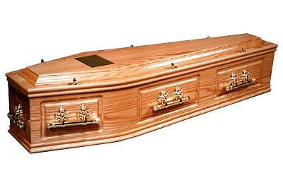 Oakridge oak coffin